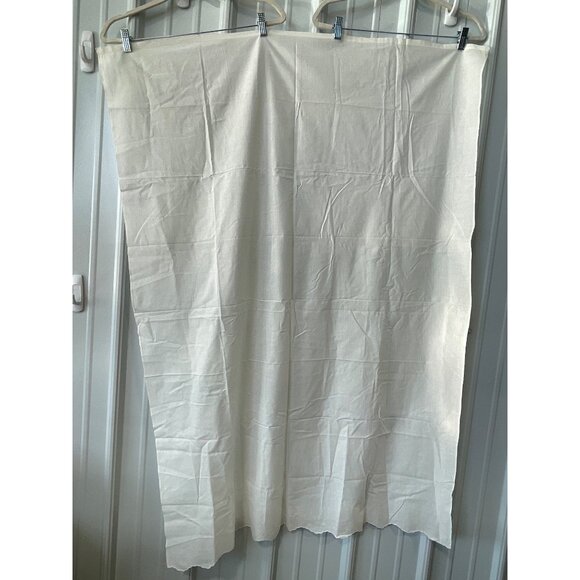 Layette Baby Cotton Pillow Case & Flat Sheet Embroidered White Pink Scalloped - Picture 10 of 14